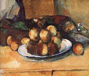 Paul Cezanne plate of peach oil painting reproduction